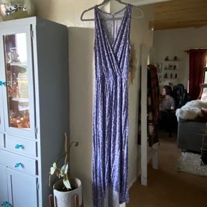 Blue Paisley Maxi Dress